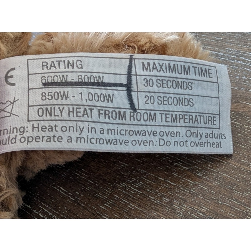 Warmies Junior Brown Curly Bear Microwavable Lavender Scented Weighted Stuff Toy - Picture 6 of 7